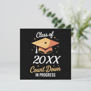 Class Of 2026 Count Down In Progress Personalized  Invitation