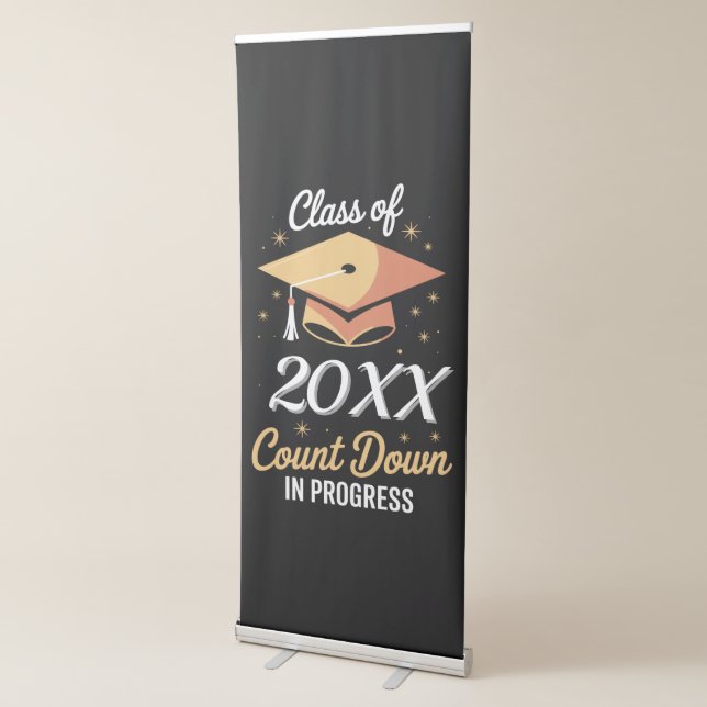 Class Of 2026 Count Down In Progress Personalized  Retractable Banner (3/4)