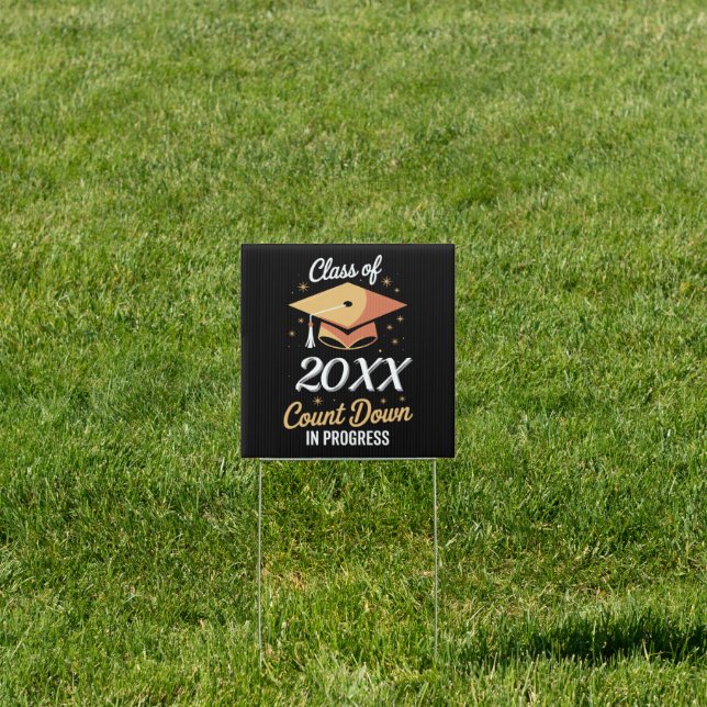 Class Of 2026 Count Down In Progress Personalized  Sign (Insitu)