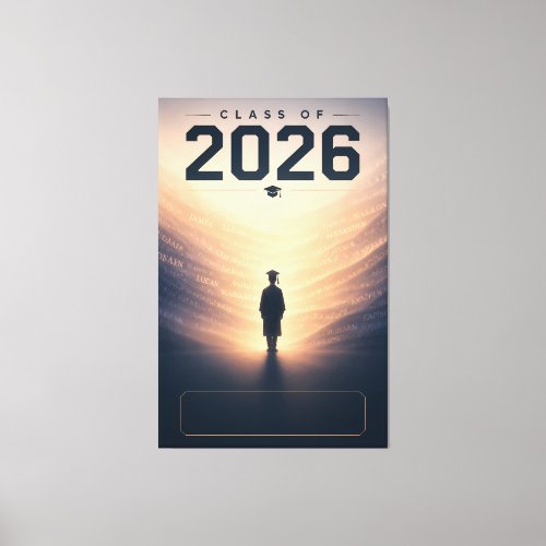 Class of 2026 Custom Name Graduation Print