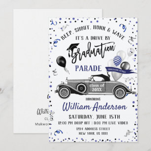 Class of 2026 DRIVE BY Graduation Party Invitation