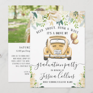 Class of 2026 DRIVE BY PHOTO Graduation Party Invitation