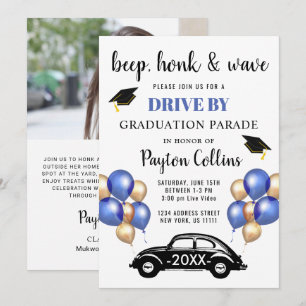 Class of 2026 DRIVE BY PHOTO Graduation Party Invitation