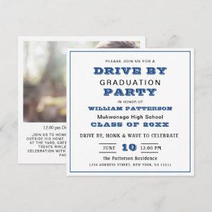 Class of 2026 DRIVE BY PHOTO Graduation Party Invitation