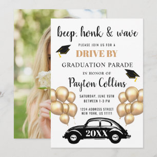 Class of 2026 DRIVE BY PHOTO Graduation Party Invitation
