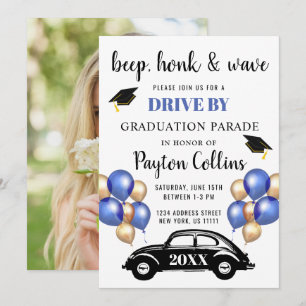 Class of 2026 DRIVE BY PHOTOS Graduation Party Invitation