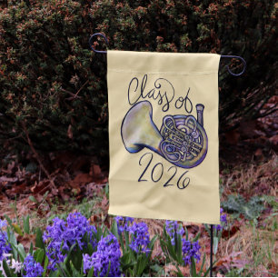 Class of 2026 French Horn Band Class Music         Garden Flag