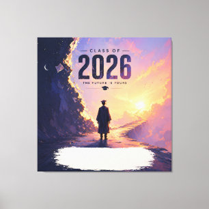 Class of 2026 Future Path Grad Design Canvas Print