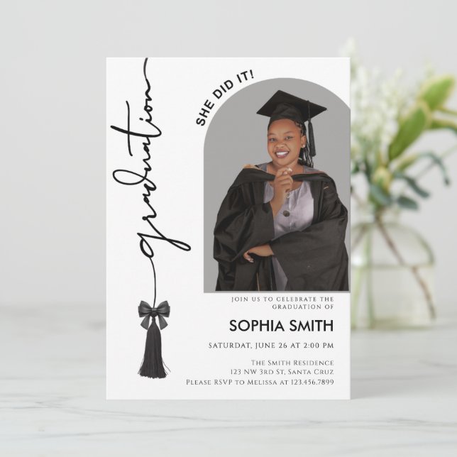 Class of 2026 Grad Announcement with Photo (Standing Front)