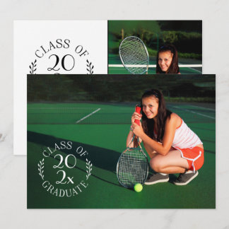 Class of 2026 Graduate Chic 2 Photo Graduation Announcement