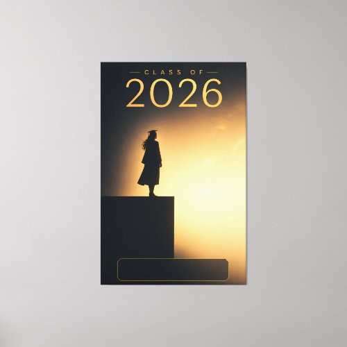 Class of 2026 Graduate Future Horizon Design Canvas Print