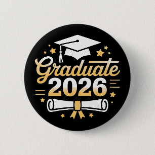 Class Of 2026 Graduate Graduation 26 Proud Family Button
