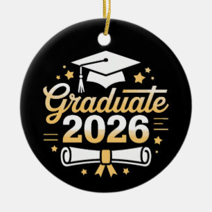 Class Of 2026 Graduate Graduation 26 Proud Family Ceramic Ornament
