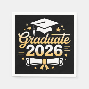 Class Of 2026 Graduate Graduation 26 Proud Family Napkins