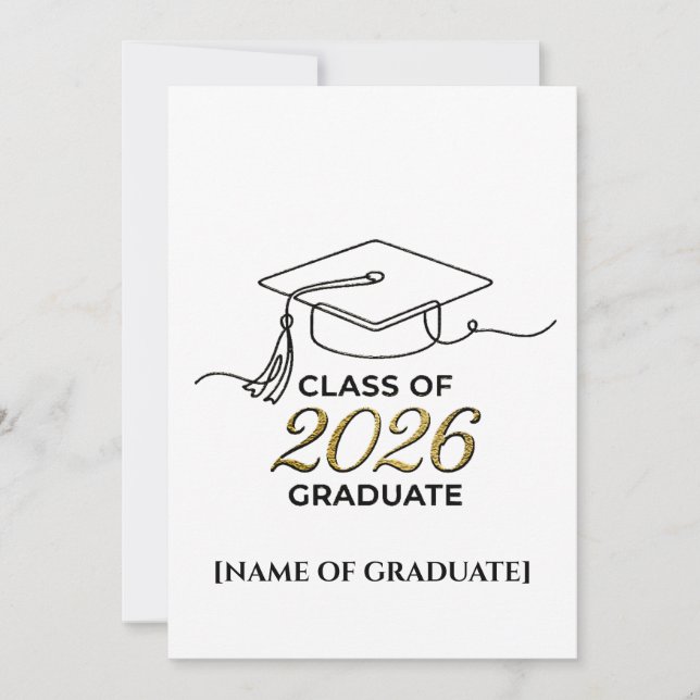 Class of 2026 Graduate / Graduation Announcement  (Front)