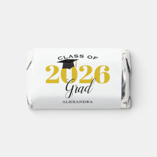 Class of 2026 Graduate Modern Gold Hershey's Miniatures