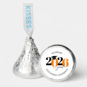 Class of 2026 Graduate Modern Tyopgraphy Hershey®'s Kisses®