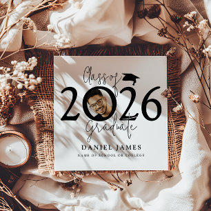 Class Of 2026 Graduate   Photo Graduation Announcement