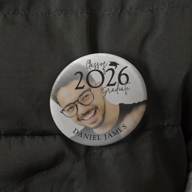 Class Of 2026 Graduate | Photo Graduation Button (Creator Uploaded)