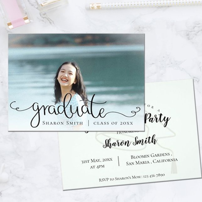 Class of 2026 Graduate Photo Party Invitation (Creator Uploaded)