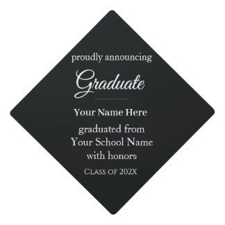 Class of 2026 Graduation Announcement Cap Topper