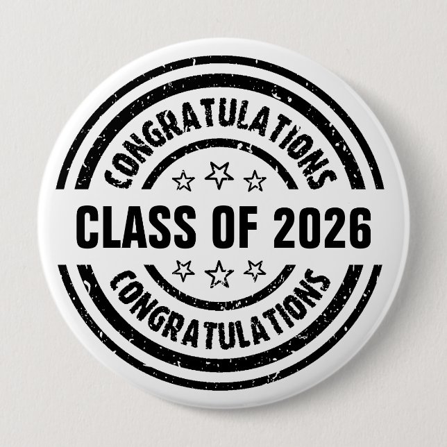 Class of 2026 Graduation  Button (Front)