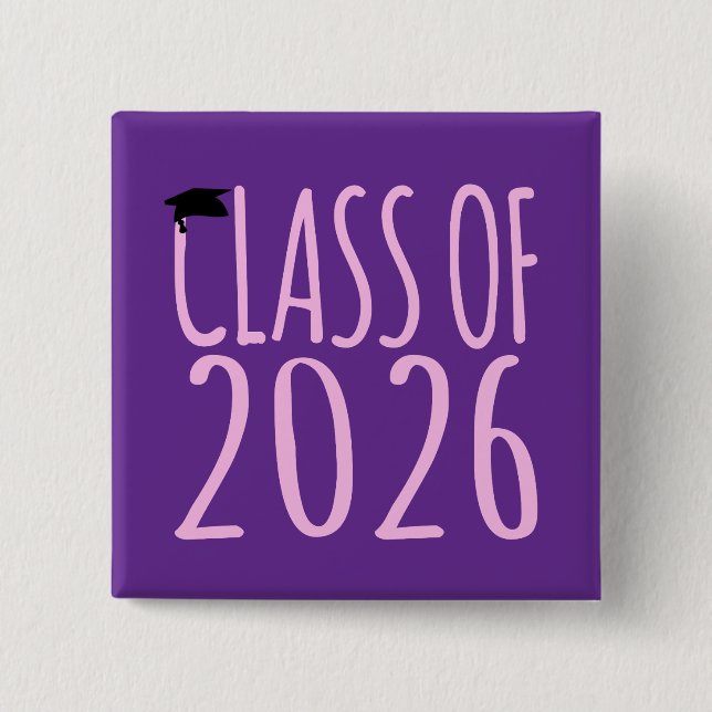 Class of 2026 Graduation  Button (Front)