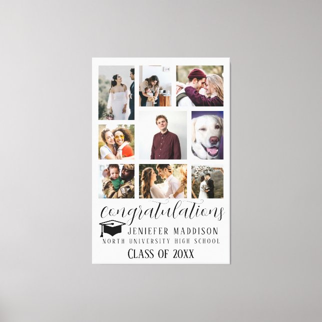 Class of 2026 graduation  canvas print (Front)