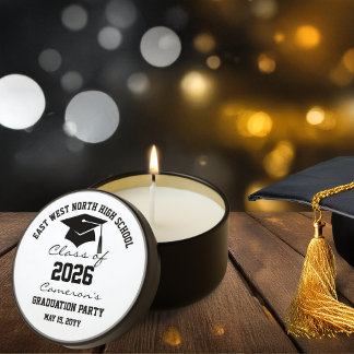 Class of 2026 Graduation Cap Graduation Party Mini Candle Favors
