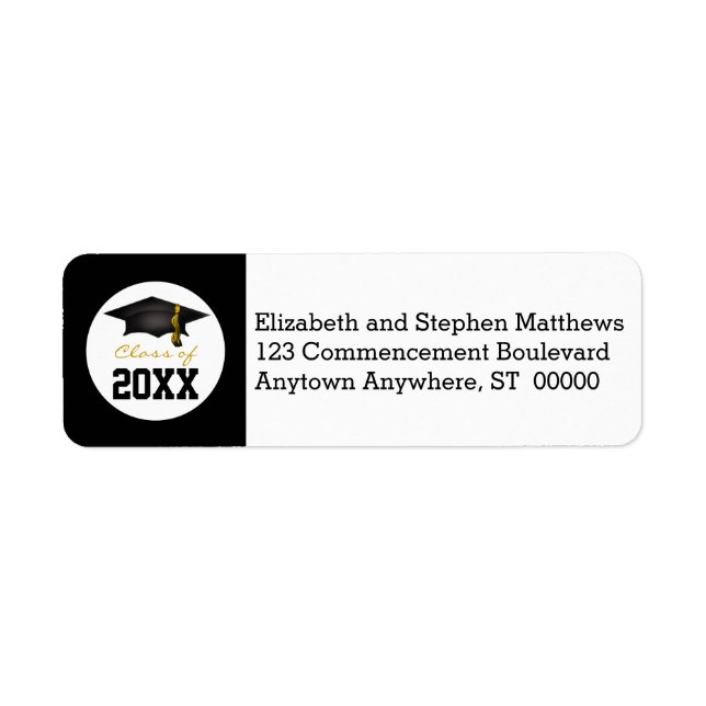 Class of 2026 Graduation Cap Label (Front)