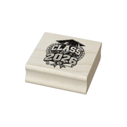 Class of 2026 Graduation Celebration Design Rubber Stamp