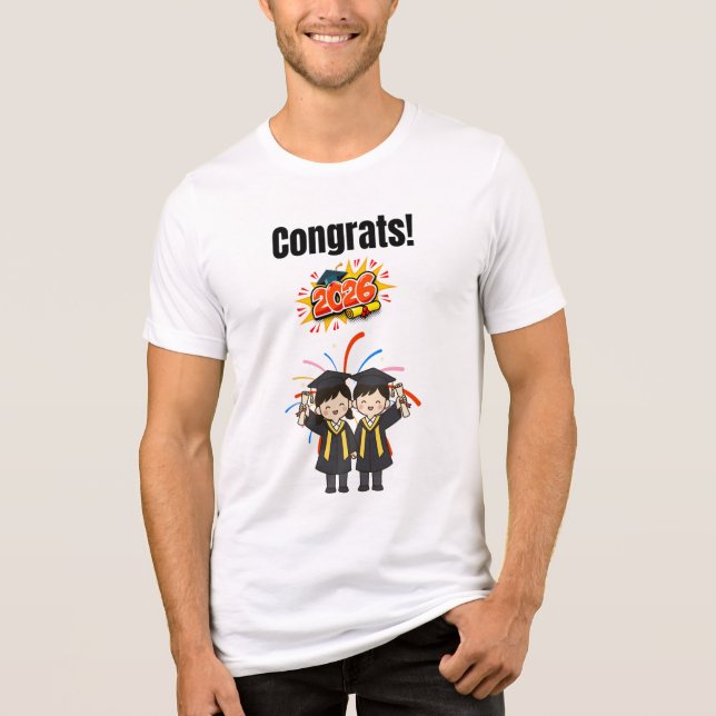 Class of 2026 Graduation Celebration  Tri-Blend Shirt (Front)