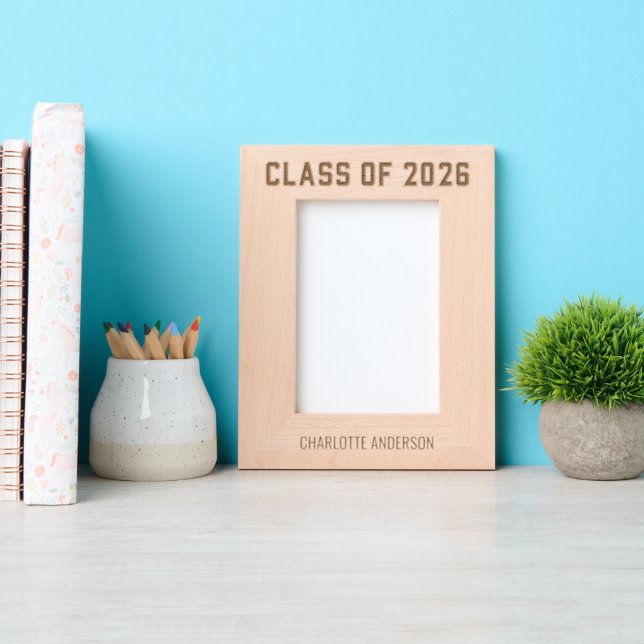 Class of 2026 Graduation Engraved Frames (Front)