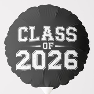 Class Of 2026 Graduation Graduate Retro Vintage Balloon