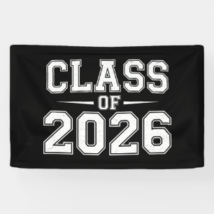 Class Of 2026 Graduation Graduate Retro Vintage Banner
