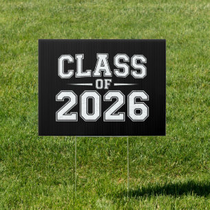 Class Of 2026 Graduation Graduate Retro Vintage Sign