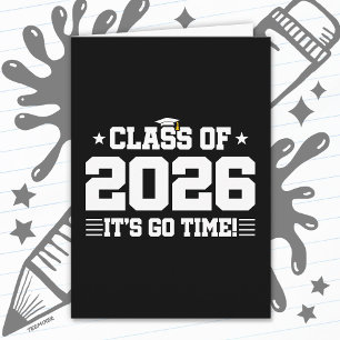 Class of 2026 Graduation It’s Go Time Varsity Grad Card