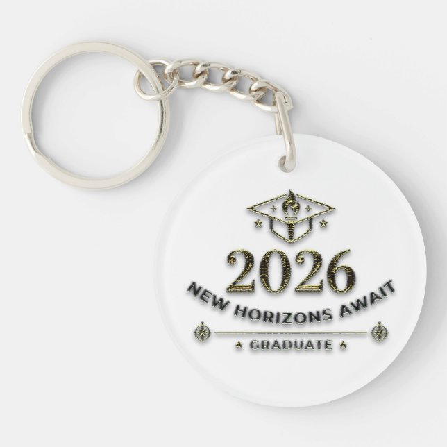 Class of 2026 Graduation Keychain / New Horizons (Front)