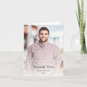 Class of 2026 Graduation Modern Photo Thank You Card