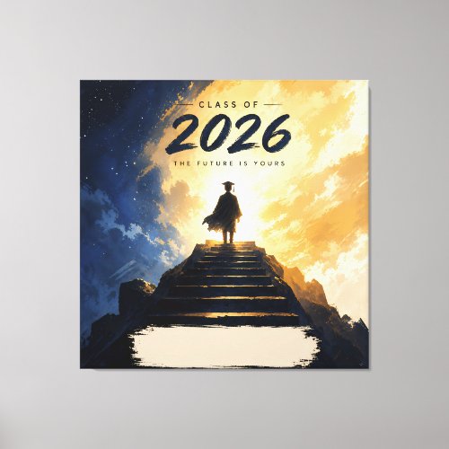 Class of 2026 Graduation Path Success Design Canvas Print