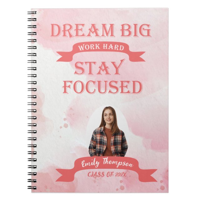 Class Of 2026 Graduation Photo Memories Keepsake Notebook (Front)