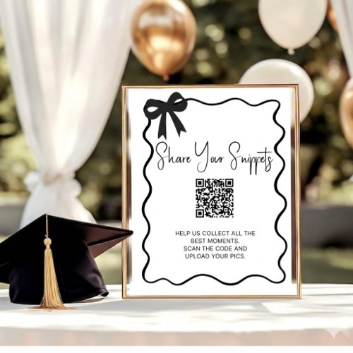 Class of 2026 Graduation QR Photo Sign
