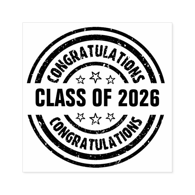 Class of 2026 Graduation  Rubber Stamp (Imprint)