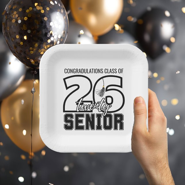 Class of 2026 Graduation Tassel Paper Plates (Creator Uploaded)