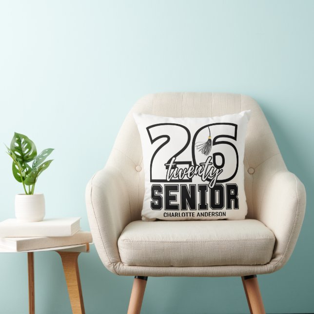 Class of 2026 Graduation Tassel Throw Pillow (Chair)