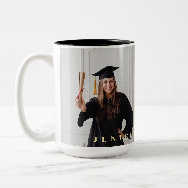 Class of 2026 graduation  Two-Tone coffee mug (Left)