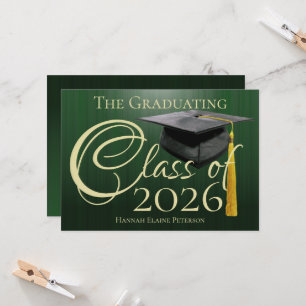 Class of 2026 Green Graduation Announcement