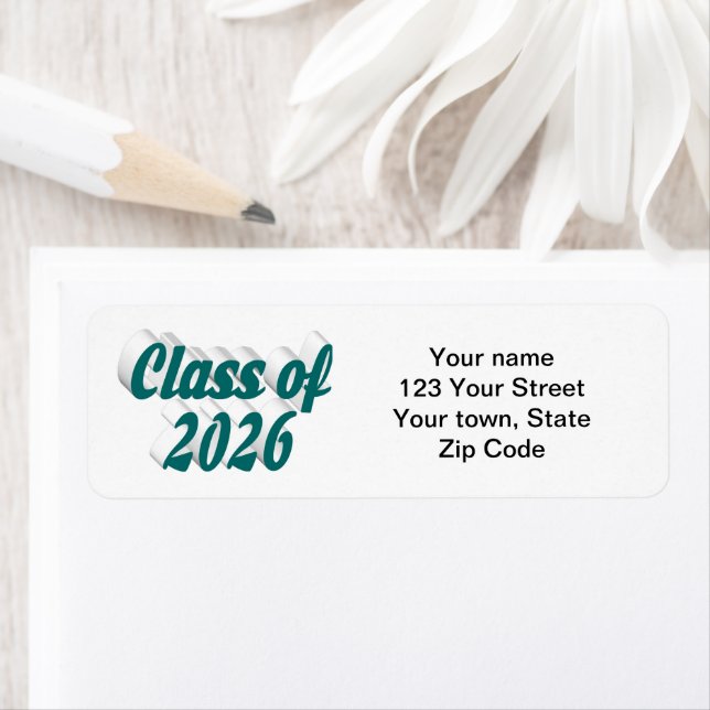 Class of 2026 green text graduation label (Insitu)