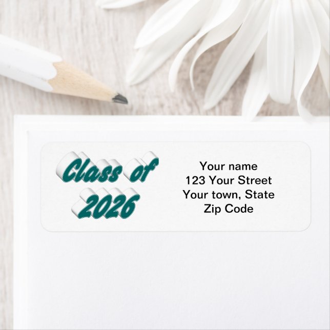 Class of 2026 green typography  graduation label (Insitu)