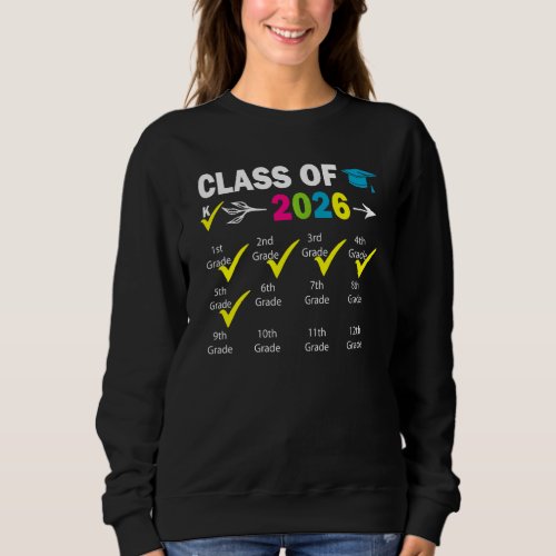 Class Of 2026 Grow With Me With Space For Checkmar Sweatshirt